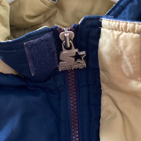 Vintage 90s Starter Notre Dame Fighting Irish Pullover Jacket XL Anorak - Picture 9 of 13